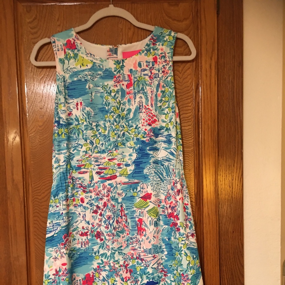 Lily Pulitzer dress with Palm Trees, adorable print!
